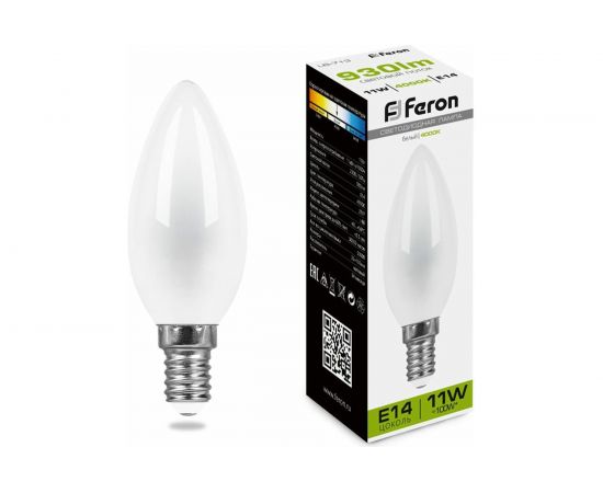 Светодиодная лампа FERON 11W 230V E14 4000K матовая, LB-713 38007 