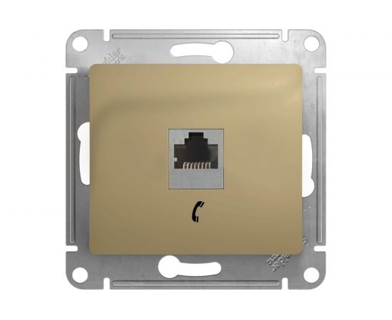 Телефонная розетка Schneider Electric GLOSSA RJ11, ТИТАН GSL000481T 