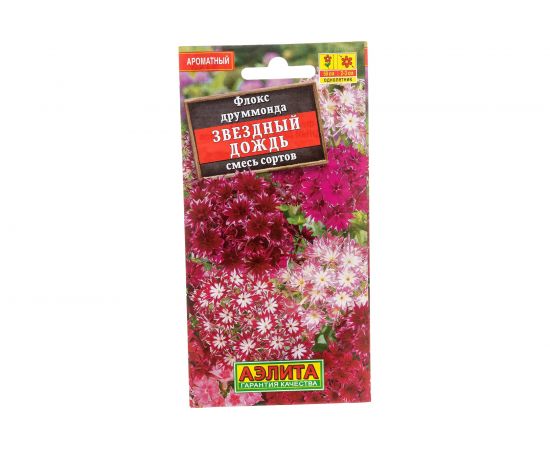 Семена Аэлита Флокс Звездный дождь, смесь окрасок, однолетний, 0.2 г 4601729014604 