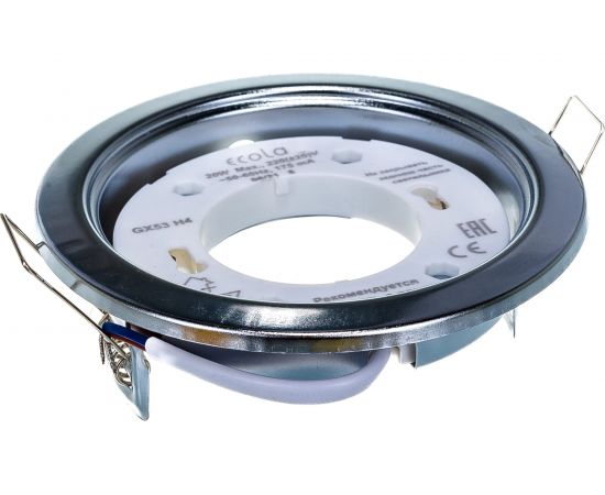Светильник Ecola GX53 H4 без рефлектора /хром/ 38x106 /к+/ FC53H4ECB – изображение 2
