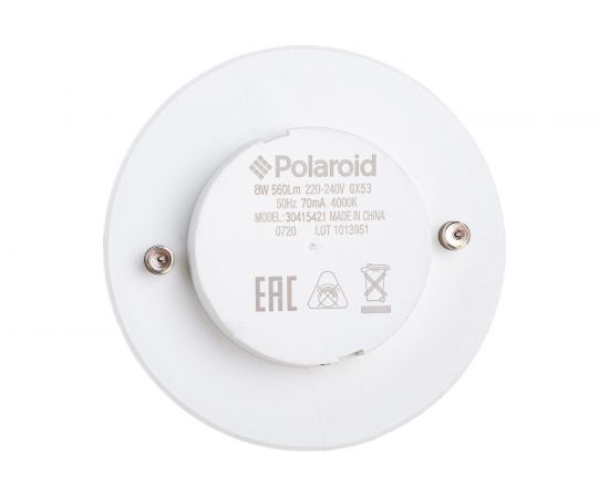 Светодиодная лампа Polaroid 220V GX 8W 4000K GX53 560lm PL-GX53804 – изображение 2