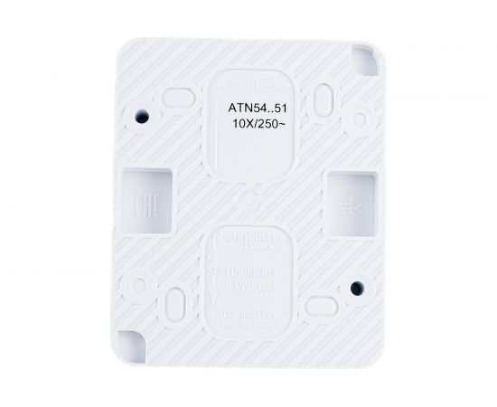 2-клавишный выключатель Schneider Electric AtlasDesign PROFI IP54 открытой установки 10 АХ, белый ATN540151 – изображение 2
