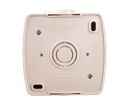 Выключатель Lezard, NATA, с подсветкой, крем 710-0300-111 – изображение 2