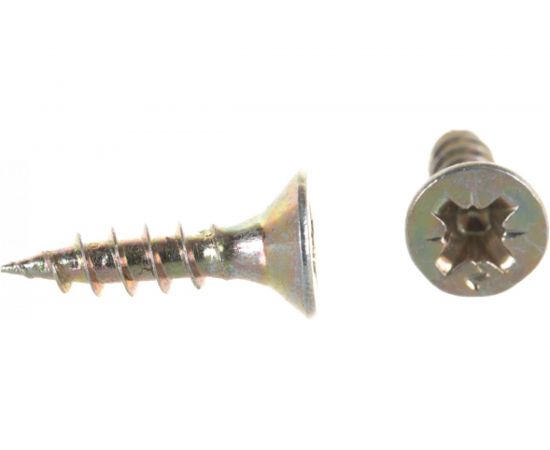 Потайной универсальный шуруп Метизный двор 2,5x10, желтый, 70 шт. 4690441018519 – изображение 2