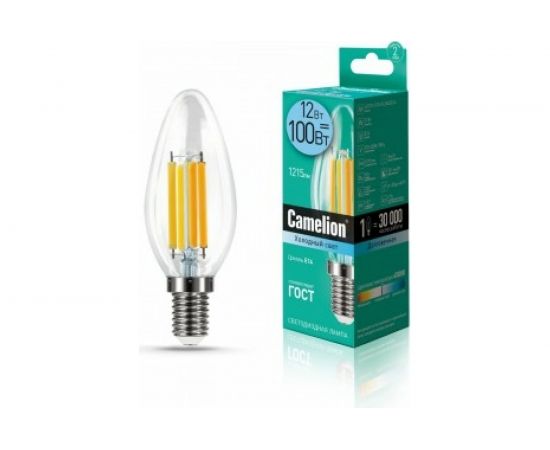Светодиодная лампа Camelion LED12-C35-FL/845/E14 12Вт 220В 13709 – изображение 3