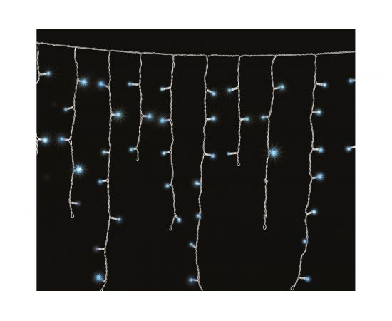 Гирлянда Neon-Night АЙСИКЛ бахрома, 1.8х0.5м, прозрачный ПВХ, 48 LED СИНИЕ IP20 255-013 – изображение 3