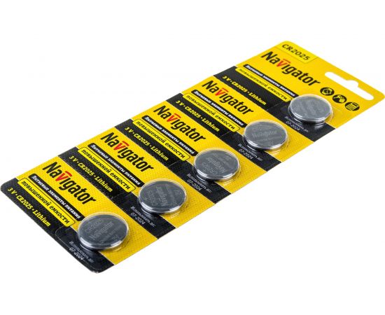 Элемент питания Navigator 94 764 NBT-CR2025-BP5 94764 – изображение 3
