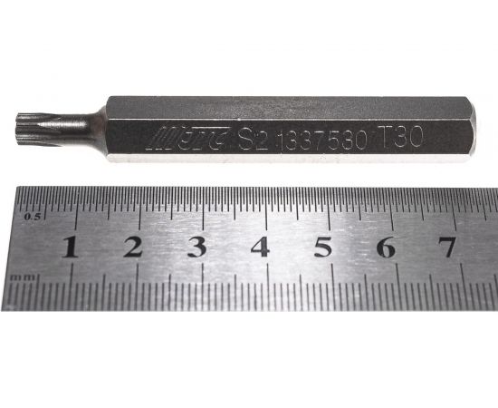 Удлиненная вставка 10мм торкс Т30х75мм S2 JTC 1337530 – изображение 3