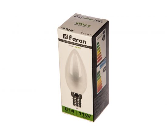 Светодиодная лампа FERON 11W 230V E14 4000K матовая, LB-713 38007 – изображение 3