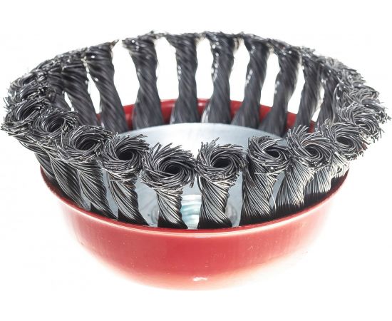 Щетка металлическая крученая чашка (125 мм; М14) для УШМ ON 20-04-125 – изображение 3