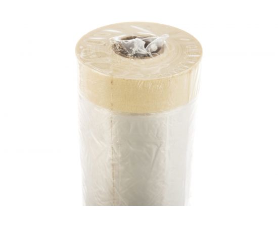 Защитная пленка с клейкой лентой ЗУБР ПРОФЕССИОНАЛ HDPE 10мкм 2,4х20м 12250-240-20 – изображение 3