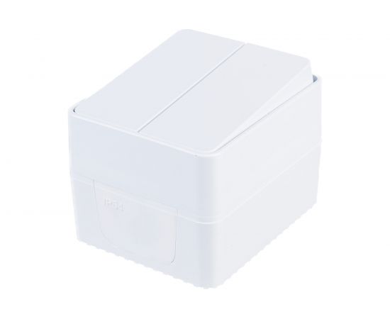 2-клавишный выключатель Schneider Electric AtlasDesign PROFI IP54 открытой установки 10 АХ, белый ATN540151 – изображение 3