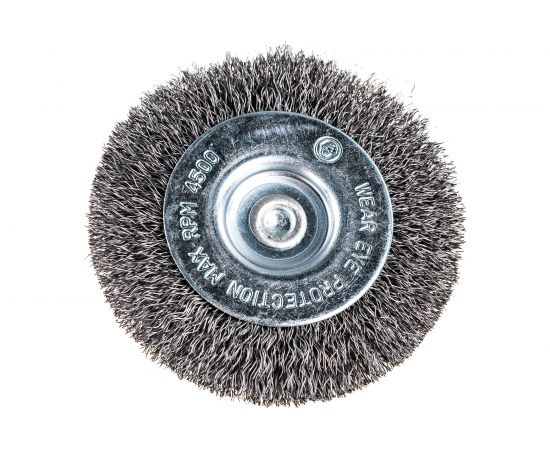 Дисковая гофрированная щетка Атака №082 5407506120 d 75 для дрели шестигранный хвостовик 22386 – изображение 4