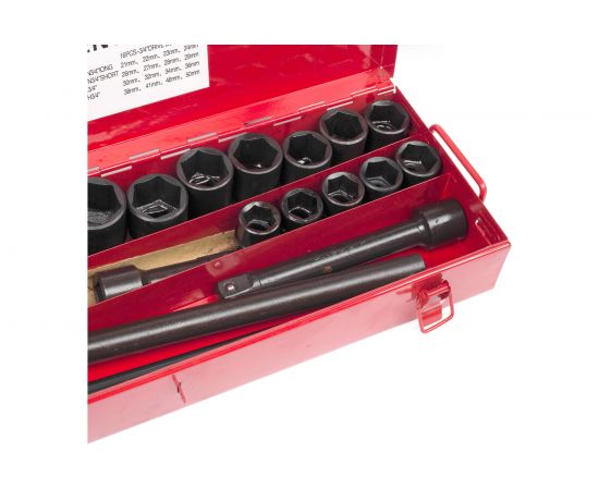 Набор торцевых головок SITOMO N6 21-50 мм, 3/4"", 21 шт, кейс металл 120193 – изображение 4