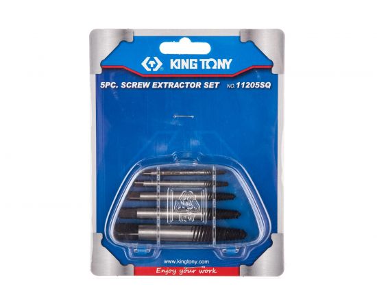 Набор экстракторов KING TONY (4-19 мм, 5 предметов) 11205SQ – изображение 4