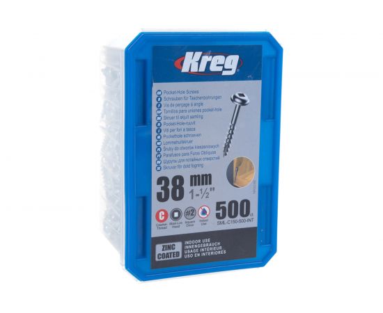Шурупы с крупным шагом KREG 1-1/2 - 500 шт SML-C150-500 – изображение 6