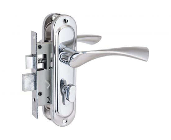 Врезной замок Стандарт с/руч 103/50B вертушка CP хром 4 849 