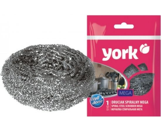 Спиральная губка YORK МЕГА из нержавеющей стали 002030 