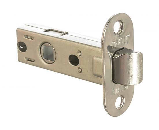 Межкомнатная защелка РЕНЦ овальная планка, хром блестящий INL 5-45 oval С 