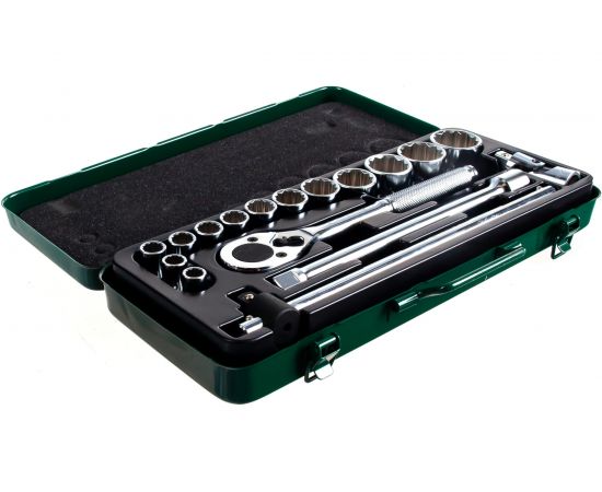 Комплект 12-гранных головок 10-32мм, 17шт Hans 4618-2M 