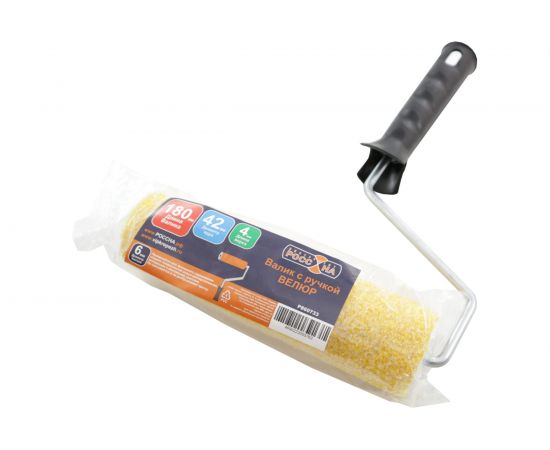 Валик с ручкой РОССНА ВЕЛЮР 180 мм Р860733 