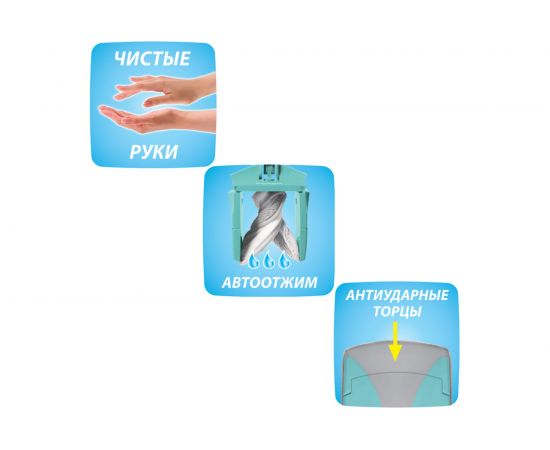 Швабра для влажной уборки пола с механизмом отжима Hausmann HM-67 – изображение 12