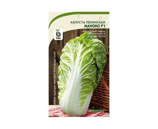 Семена САДОВИТА Капуста пекинская Маноко F1 10 семечек 00183530 – изображение 2