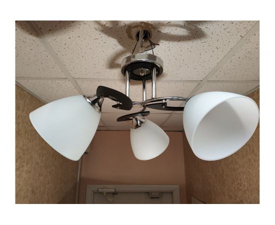 Люстра JUPITER LIGHTING N01-1715/3 хром, венге-3х60W E27 230V N01-1715 – изображение 2