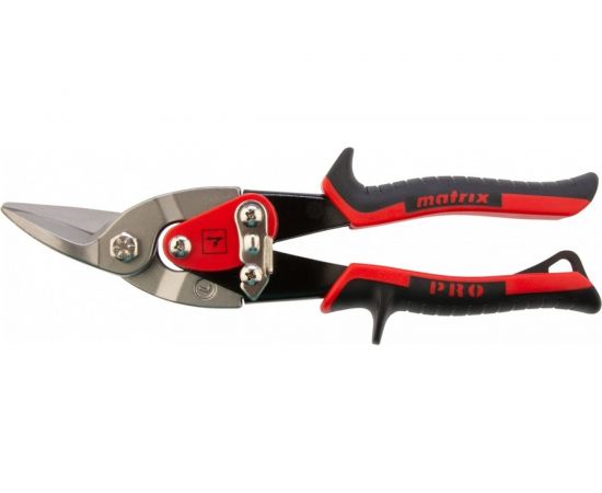Ножницы по металлу Matrix 250 мм, левый рез, сталь CRMO, двухкомпонентные рукоятки, PRO 78326 – изображение 3