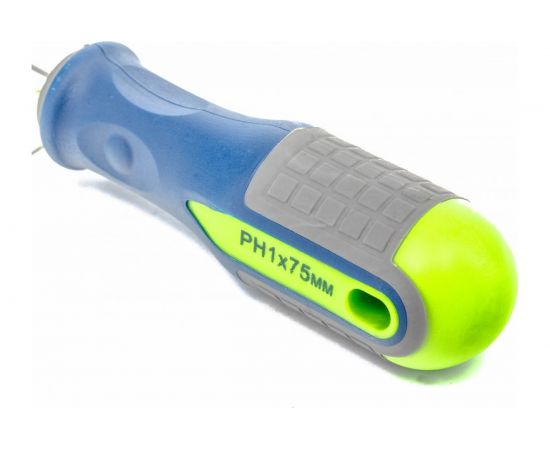 Отвертка Ph1х75мм, CrV, 3-х компонентная рукоятка СИБРТЕХ 11815 – изображение 3