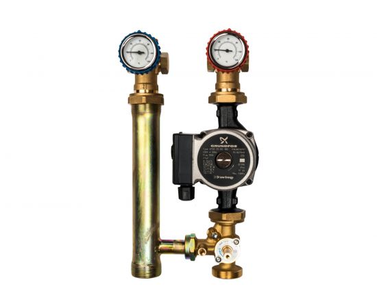 Насосная группа с 3-х ходовым приводным смесителем (1; с насосом Grundfos UPSO 25-65) STOUT SDG-0003-002502 – изображение 3