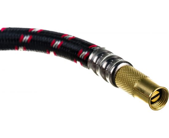 Манометр в металлическом корпусе SKYWAY 7 АТМ с резиновой защитой и шлангом S07701005 – изображение 4