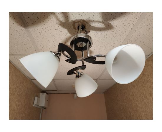 Люстра JUPITER LIGHTING N01-1715/3 хром, венге-3х60W E27 230V N01-1715 – изображение 5