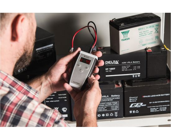 Тестер контроля емкости АКБ SKAT-BatTeSS 12 В, 1.2-12 Ач, экран, 3 режима измерений 253 – изображение 5