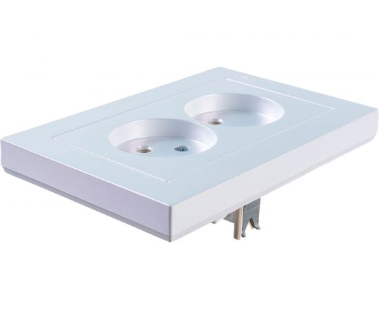 Розетка Schneider Electric 2-м ATLAS DESIGN без заземления, 16А, в сборе, жемчуг ATN000420 1240272 – изображение 6