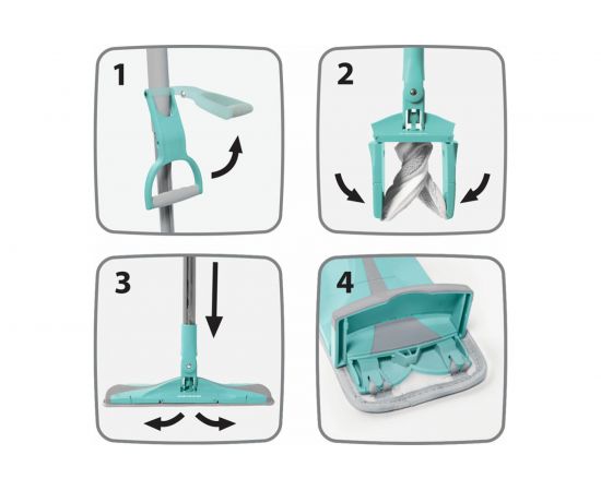 Швабра для влажной уборки пола с механизмом отжима Hausmann HM-67 – изображение 9