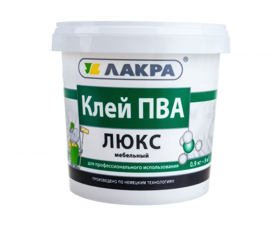 Мебельный клей ПВА Лакра Люкс 0,9 кг 90002427712 