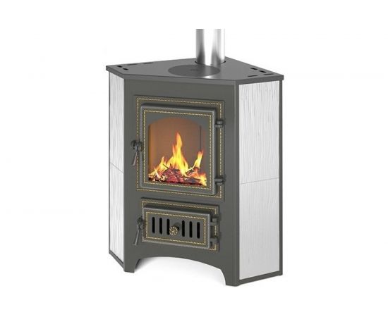 Печь-Камин Везувий ПК-01 220 угловой беж. 9 кВт 150 м3 115мм А-324027 