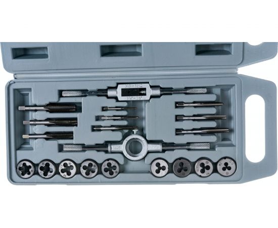 Набор метчиков и плашек Туламаш 20 шт, М3-М12 92898 