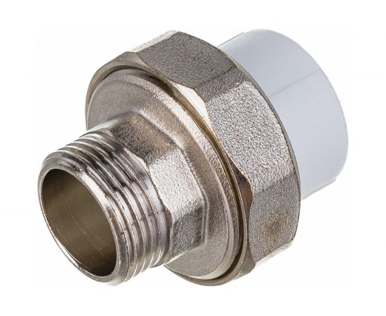 Комбинированная муфта VALFEX PP-R белая, разъем 25х3/4 дюйма НР 10156020 127-0224 