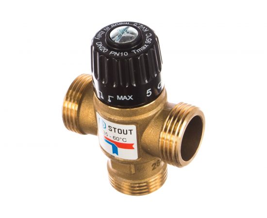 Термостатический смесительный клапан STOUT 1 SVM-0120-256025 