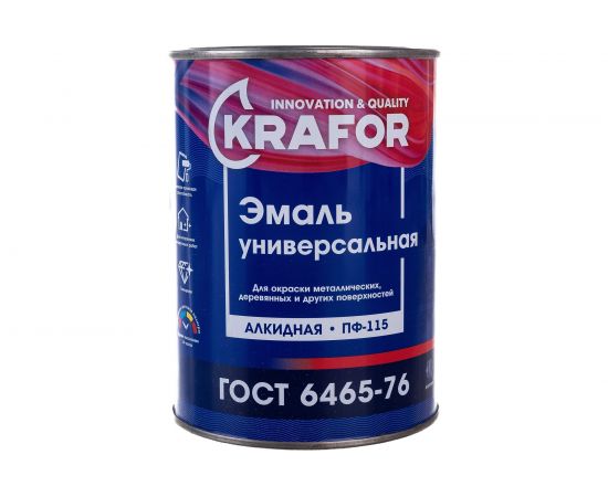 Универсальная эмаль Krafor Альфа ПФ-115 светло-фиолетовая 0.8 кг 6 206149 