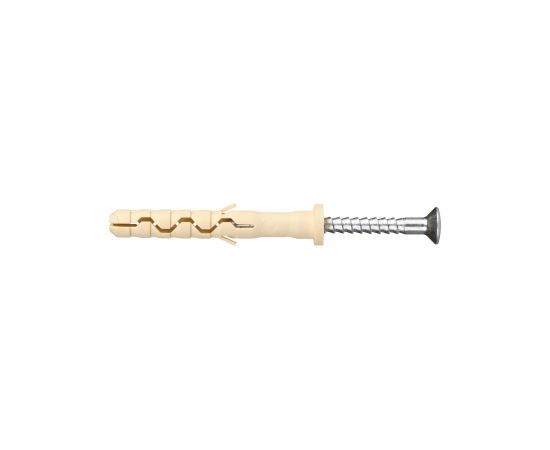 Дюбель-гвоздь с цилиндрической манжетой ЕВРОПАРТНЕР нейлон. PDG LK 8х60, 27 шт. 1 0702 3 