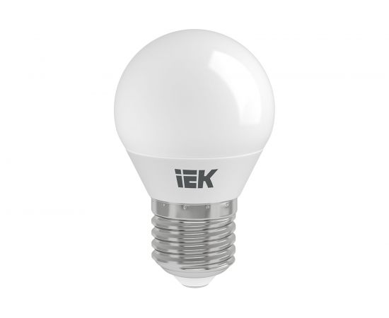 Лампа IEK LED, G45, шар, 9вт, 230В, 3000К, E27 LLE-G45-9-230-30-E27 