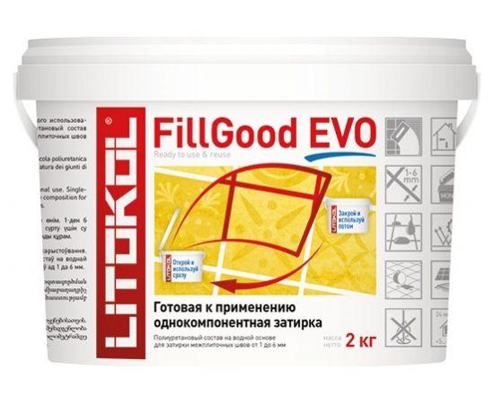 Полиуретановый состав для затирки швов LITOKOL FillGood EVO F.100 BIANCO ASSOLUTO 496280002 
