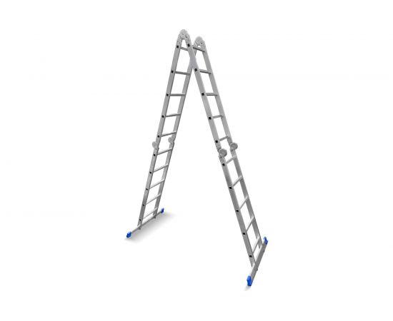 Алюминиевая лестница-трансформер LadderBel 4 секции по 5 ступеней LT455 – изображение 2