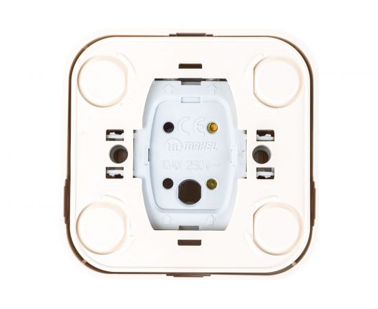 Выключатель накладной одноклавишный, белый Makel Siva Ustu 45201 – изображение 2