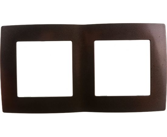 Рамка ЭРА 12-5002-13 на 2 поста, бронза Б0019371 – изображение 2