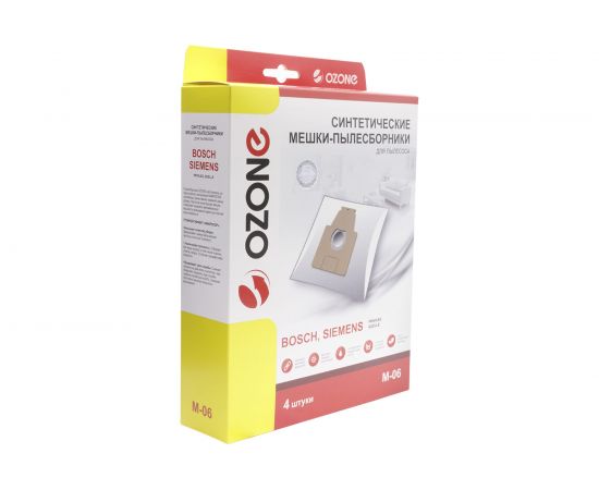 Мешки-пылесборники синтетические для пылесосов BOSCH (4 шт.) OZONE M-06 – изображение 2