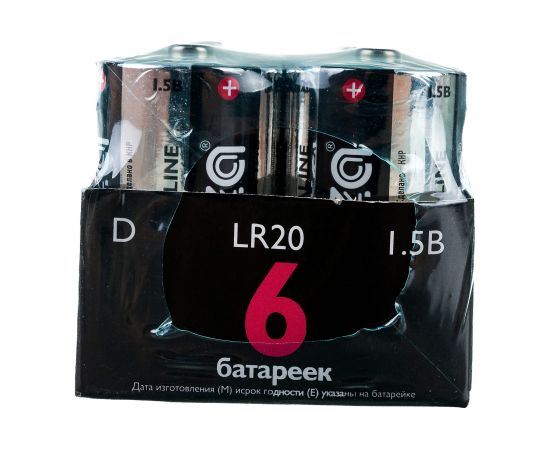 Алкалиновая батарейка ФАZА LR20 Alkaline Pack-6 5030633 – изображение 2